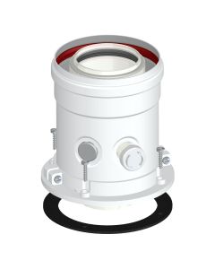 Partenza verticale coassiale MF DN 60/100mm PV1 per caldaie a condensazione