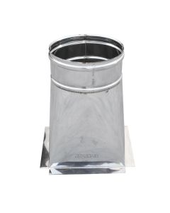 Tramogge in acciaio inox per canne fumarie 200x180mm