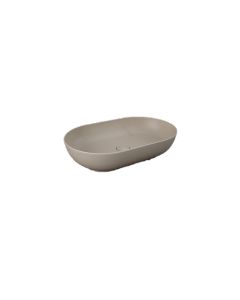 Lavabo d'appoggio ovale beige opaco- Feeling