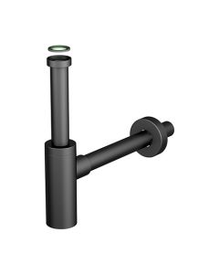 Sifone d'arredo per lavabo inox Mater 1"1/4 x 32mm nero