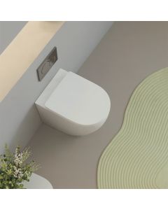 Vaso Filo Muro Vortexia Ceramica Bianco Scarico Tornado NYMO
