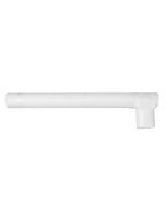 Tubo di risciacquamento 56x11cm 50-40mm con rivestimento e tappo