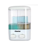 Dispenser di sapone liquido a parete due vani 0,48Lt x2
