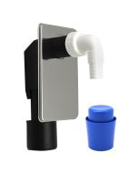 Sifone per lavatrice ad incasso con placca inox 40-50mm