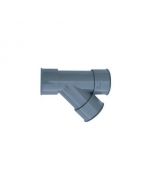 Derivazione 45° FF in PVC grigio 40mm per tubi di scarico