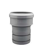 Tronchetto in PP attacco al PVC con OR 110/100mm x 90mm per tubi di scarico
