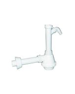 Sifone PVC 1 via senza piletta e scarico lavatrice 1"1/2 x40mm