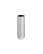 Tubo in inox doppia parete per canne fumarie 1m x 80-130mm