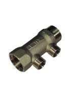 Collettore di distribuzione MF da 1" x1/2 per ogiva Teflon 2 vie