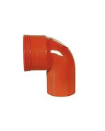 Curve di scarico wc in PVC rosso 100mm per tubi di scarico