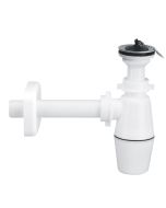 Sifone a bottiglia per lavabo con piletta 1"1/4 x 32mm