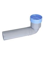 Curva tecnica prolungata di scarico wc senza morsetto con tappo HTSW Valsir 32/46mm