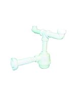 Sifone PVC 2 vie senza piletta per porcellana con canotto 1"1/4