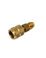 Raccordo girevole diritto per tubi flessibili 1/4" F x 5/16" F SAE  per condizionatori