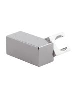 Supporto per doccetta snodato quadrato in ottone cromo