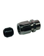 Adattatore portagomma per flessibile gas FF inox estensibile 