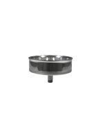 Tappo chiusura in acciaio con spurgo per canne fumarie 80mm
