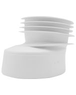 Prolunga wc in pvc eccentrica 90-100mm