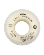 Nastro teflon PTFE oro 12mm x 12mt x 0