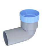 Curva tecnica di scarico wc HTSW senza morsetto Valsir 32 x 1"1/4 x 46 mm