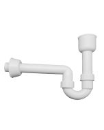 Sifone ad allaccio per scarico orinatoio in PP bianco 40/50mm