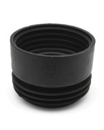 Prolunga wc in gomma nera per braghe 100/110mm