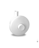 Pulsante Pneu a parete per montaggio incasso bianco
