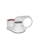 Sdoppiatore con presa analisi fumi 80/80 per scaldabagno Opalia F
