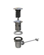Piletta per lavabo e bidet Kinoko tappo inox 63mm