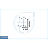 Profilo basso 163cm con guarnizione a ppillo per Walk-In Essential