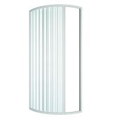 Box doccia semicircolare asimmetrico 70x90 cm Dx a soffietto - Tina Lux