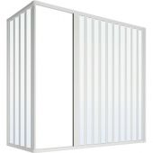 Box doccia su vasca 2 lati 70x170cm a soffietto - Mery Lux