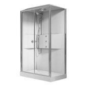 Cabina doccia completa multifunzione asimmetrica 80x120cm