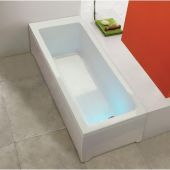 Guscio vasca rettangolare con pannelli 160x70cm - Agata