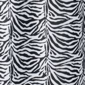 Tenda per doccia a 2 Lati in tessuto 180x200cm- Zebra Nero