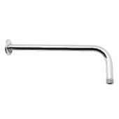 Braccio doccia 40cm con rosone in acciaio inox