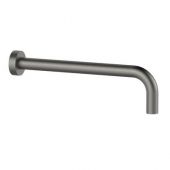 Braccio doccia tondo 40cm nichel spazzolato opaco