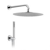 Kit Soffione doccia tondo 200mm con braccio da 30cm