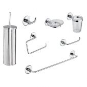 Set accessori bagno Wind Biadesivo + Vite