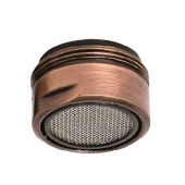 Aeratore con filtro maschio 24x1 bronzato