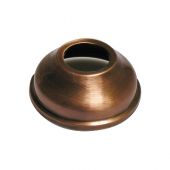 Rosone in ottone per wc 76mm con foro 26mm dorato