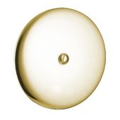 Piastra copri pozzetto in ottone 150mm dorata