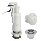 Batteria di scarico WC per cassetta alta Oli Deluxe con pulsante