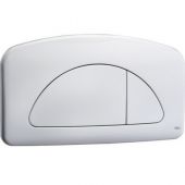 Placca di comando Dual per cassette di scarico Diamante e Giada bianco