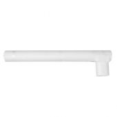 Tubo di risciacquamento 56x11cm 50-40mm con rivestimento e tappo