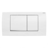 Placca di copertura 2 tasti cromo lucida per cassetta di scarico Geberit 110700 new
