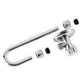 Rubinetto d'arresto 1/2" - 3/8" con tubetto a J Kariba