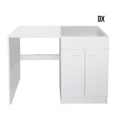 Mobile sottolavello per lavastoviglie senza lavello 120x60cm bianco Dx