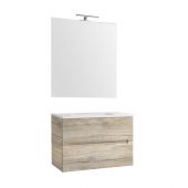 Mobile da bagno sospeso 70cm bianco lucido - Talia