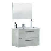 Mobile da bagno sospeso Aruba/Arnold 58x80x45 bianco laccato (Da Montare)